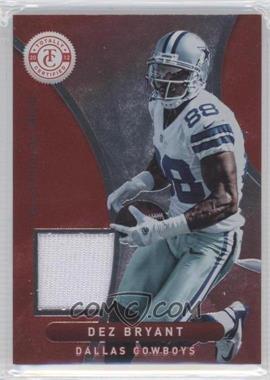 2012 Totally Certified - Materials - Platinum Red #24 - Dez Bryant /299
