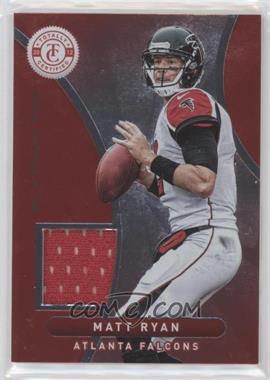 2012 Totally Certified - Materials - Platinum Red #3 - Matt Ryan /299