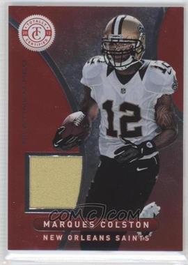 2012 Totally Certified - Materials - Platinum Red #45 - Marques Colston /299