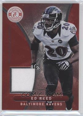 2012 Totally Certified - Materials - Platinum Red #9 - Ed Reed /299