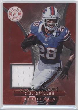 2012 Totally Certified - Materials - Platinum Red #91 - C.J. Spiller /299