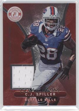 2012 Totally Certified - Materials - Platinum Red #91 - C.J. Spiller /299