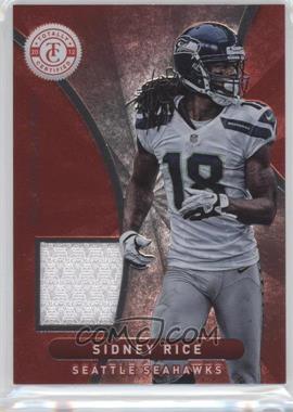 2012 Totally Certified - Materials - Platinum Red #92 - Sidney Rice /299