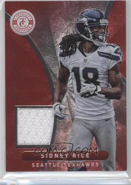2012 Totally Certified - Materials - Platinum Red #92 - Sidney Rice /299
