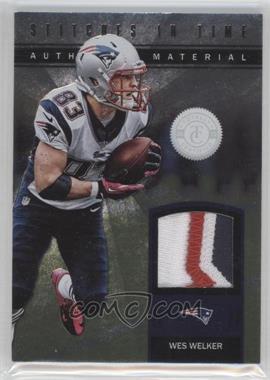 2012 Totally Certified - Stitches in Time Materials - Prime #11 - Wes Welker /49