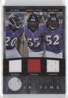 Ed Reed, Terrell Suggs, Ray Lewis #/99