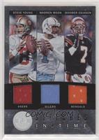 Steve Young, Boomer Esiason, Warren Moon #/35