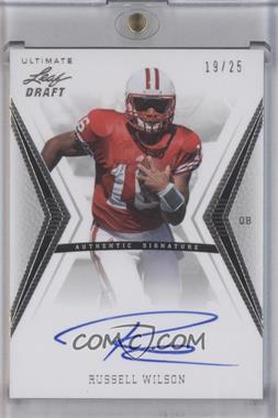 2012 Ultimate Leaf Draft - [Base] - Silver #RW1 - Russell Wilson /25