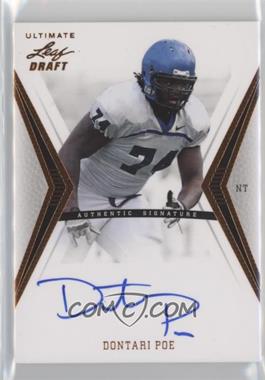 2012 Ultimate Leaf Draft - [Base] #DP3 - Dontari Poe