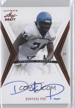 2012 Ultimate Leaf Draft - [Base] #DP3 - Dontari Poe