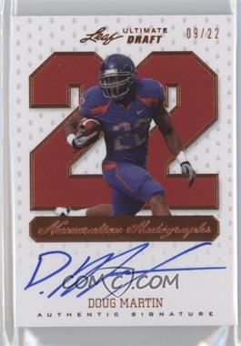 2012 Ultimate Leaf Draft - Numeration Autographs #NU-DM2 - Doug Martin /22