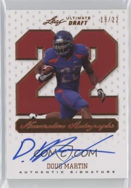 2012 Ultimate Leaf Draft - Numeration Autographs #NU-DM2 - Doug Martin /22