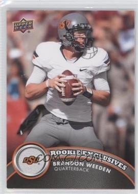 2012 Upper Deck - Rookie Exclusives #RE-BW - Brandon Weeden