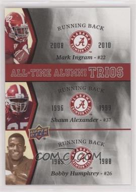 2012 Upper Deck University of Alabama - All-Time Alumni Trios #ATAT-AIH - Mark Ingram, Shaun Alexander, Bobby Humphrey