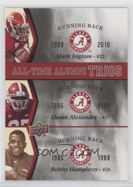 2012 Upper Deck University of Alabama - All-Time Alumni Trios #ATAT-AIH - Mark Ingram, Shaun Alexander, Bobby Humphrey