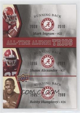 2012 Upper Deck University of Alabama - All-Time Alumni Trios #ATAT-AIH - Mark Ingram, Shaun Alexander, Bobby Humphrey