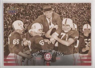 2012 Upper Deck University of Alabama - [Base] #4 - Paul "Bear" Bryant