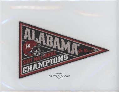 2012 Upper Deck University of Alabama - Box Topper National Championship Mini Pennant Patches #2011 - Alabama Crimson Tide