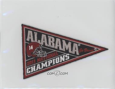 2012 Upper Deck University of Alabama - Box Topper National Championship Mini Pennant Patches #2011 - Alabama Crimson Tide