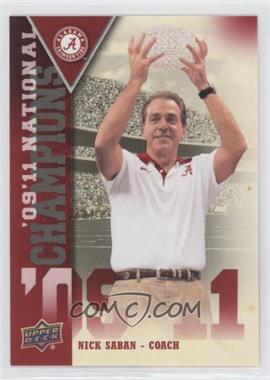 2012 Upper Deck University of Alabama - National Champions #NC-NS - Nick Saban