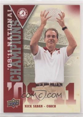 2012 Upper Deck University of Alabama - National Champions #NC-NS - Nick Saban