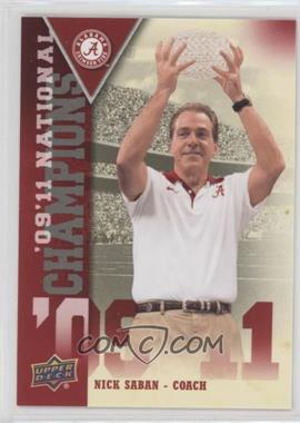 2012 Upper Deck University of Alabama - National Champions #NC-NS - Nick Saban