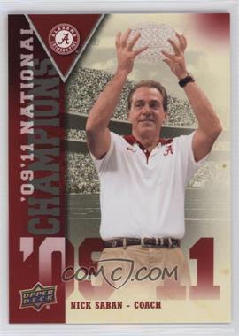 2012 Upper Deck University of Alabama - National Champions #NC-NS - Nick Saban