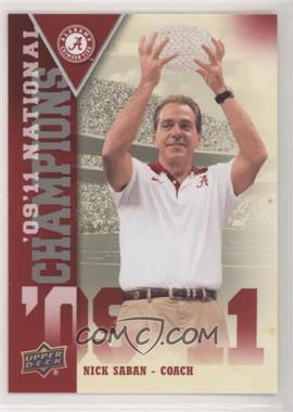 2012 Upper Deck University of Alabama - National Champions #NC-NS - Nick Saban