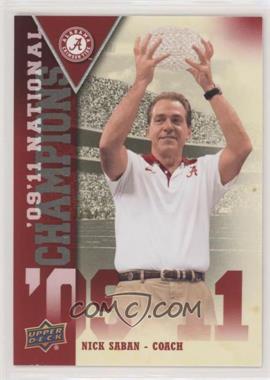 2012 Upper Deck University of Alabama - National Champions #NC-NS - Nick Saban