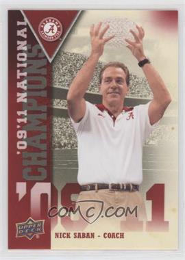 2012 Upper Deck University of Alabama - National Champions #NC-NS - Nick Saban