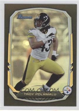 2013 Bowman - [Base] - Black Rainbow Foil #105 - Troy Polamalu