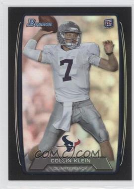 2013 Bowman - [Base] - Black Rainbow Foil #154 - Collin Klein