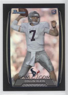 2013 Bowman - [Base] - Black Rainbow Foil #154 - Collin Klein