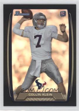 2013 Bowman - [Base] - Black Rainbow Foil #154 - Collin Klein