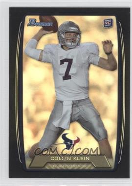 2013 Bowman - [Base] - Black Rainbow Foil #154 - Collin Klein