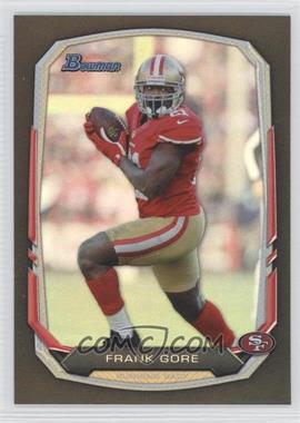 2013 Bowman - [Base] - Black Rainbow Foil #45 - Frank Gore