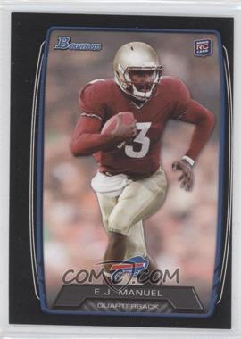 2013 Bowman - [Base] - Black #127 - EJ Manuel