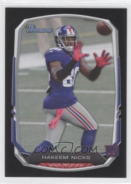 2013 Bowman - [Base] - Black #56 - Hakeem Nicks