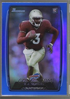 2013 Bowman - [Base] - Blue Rainbow Foil #127 - EJ Manuel /499