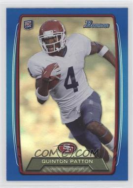 2013 Bowman - [Base] - Blue Rainbow Foil #131 - Quinton Patton /499