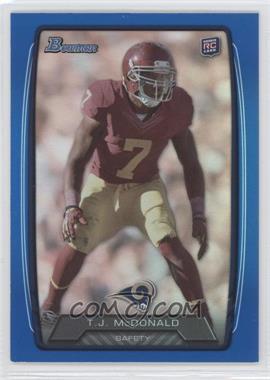 2013 Bowman - [Base] - Blue Rainbow Foil #164 - T.J. McDonald /499