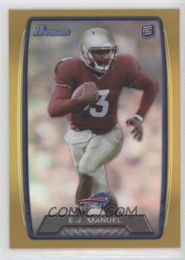 2013 Bowman - [Base] - Gold Rainbow Foil #127 - EJ Manuel /399