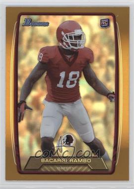 2013 Bowman - [Base] - Gold Rainbow Foil #203 - Bacarri Rambo /399