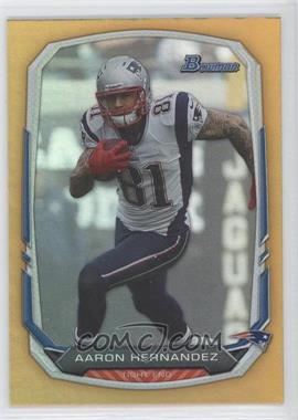 2013 Bowman - [Base] - Gold Rainbow Foil #49 - Aaron Hernandez /75