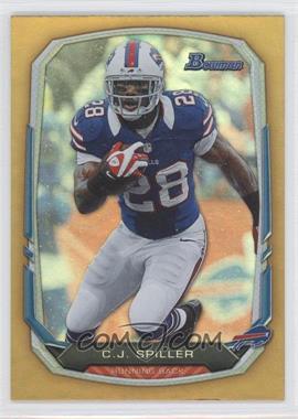 2013 Bowman - [Base] - Gold Rainbow Foil #79 - C.J. Spiller /75