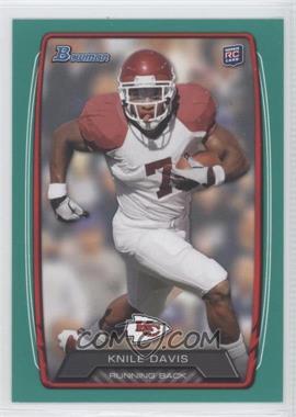 2013 Bowman - [Base] - Green #117 - Knile Davis /99