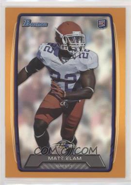 2013 Bowman - [Base] - Orange Rainbow Foil #145 - Matt Elam /299