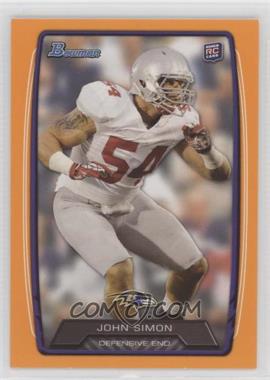 2013 Bowman - [Base] - Orange #178 - John Simon /299