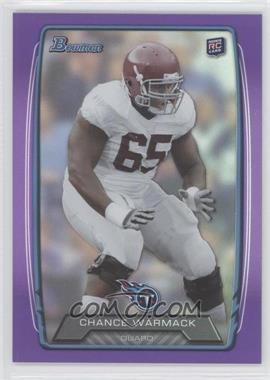 2013 Bowman - [Base] - Purple Rainbow Foil #169 - Chance Warmack