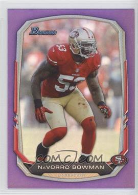 2013 Bowman - [Base] - Purple Rainbow Foil #17 - NaVorro Bowman